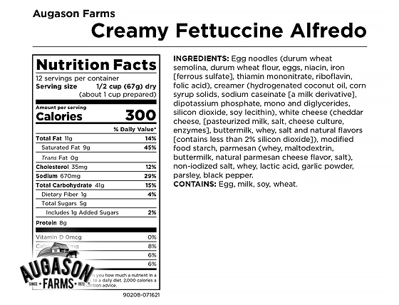 Augason Farms: Fettuccine Alfredo (5-Pack)